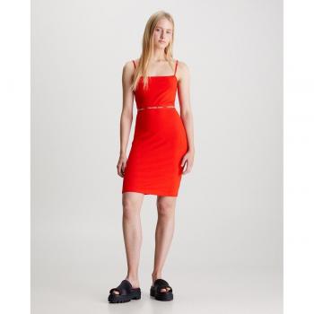 Vestido Mujer Calvin Klein J20J219644 Algodón Elastano Negro