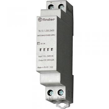Fuente de alimentación conmutada Finder 24V DC 12W 1A modular para guía DIN