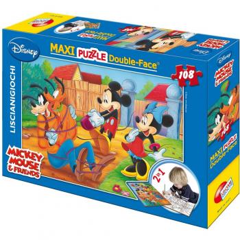 Puzzle Supermaxi Mickey Clásico 108 Piezas Doble Cara 70x50 cm