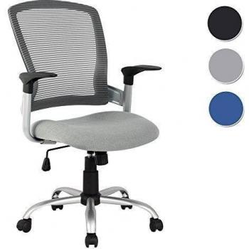 SixBros. Silla de oficina Silla giratoria gris - HLC-1138/2107
