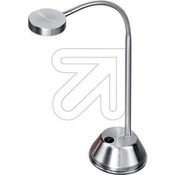Lámpara de mesa LED Mira, níquel satinado