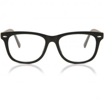 SmartBuy Kids Square Full Rim Plastic Prescription Glasses - Black - Size 45 - Blue Light Block Available - Free Lenses