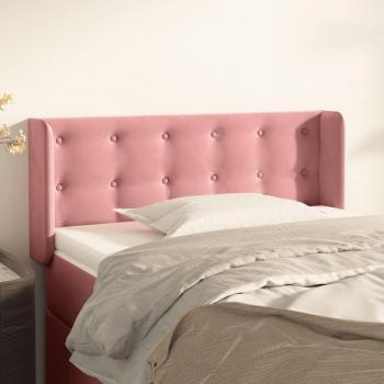 Cabecero de terciopelo rosa 103x16x78/88 cm Vidaxl Rosa