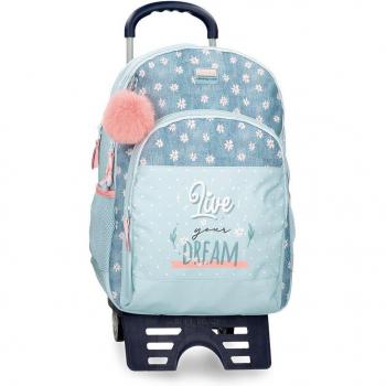 Mochila escolar Movom Live your dreams dos compartimentos