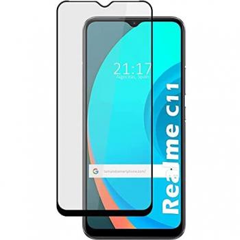 Protector de Cristal Templado Completo 5D Full Glue Negro para Realme C11