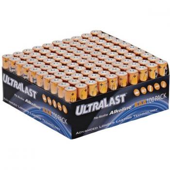 ULTRALAST ULA100AAAB Alkaline AAA Batteries, 100 pk