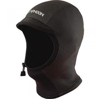 Typhoon Kona - Capucha de Neopreno de Neopreno GBS de 3 mm, Negro - Forro del Horno Estiramiento fácil