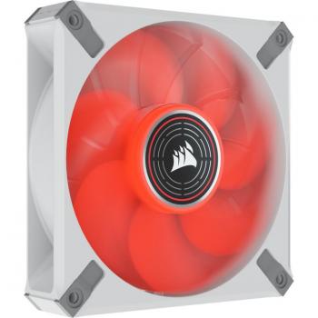 Corsair ML120 LED ELITE Ventilador Premium 120 mm Blanco PWM con Levitación Magnética y LED Rojo
