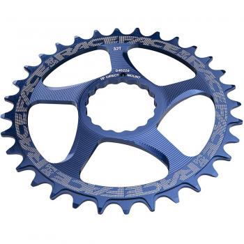 RaceFace Direct Mount - Transmisión para bicicletas, color azul, talla 34T