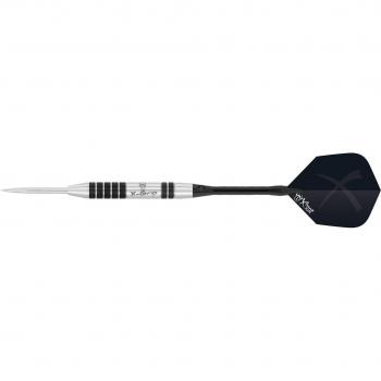 Bulls Bull's X-Grip X6 Steel Dart 26g Dardos, Unisex Adulto, Negro/Plateado