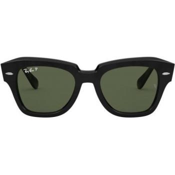 Ray-Ban RB2186 State Street Polarized Sunglasses Black Size 52
