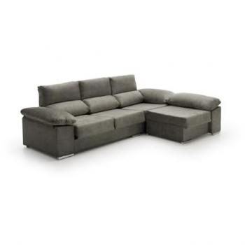 Sofá Chaise Longue Reversible Alta Gama Anna Tostado 260x150x102