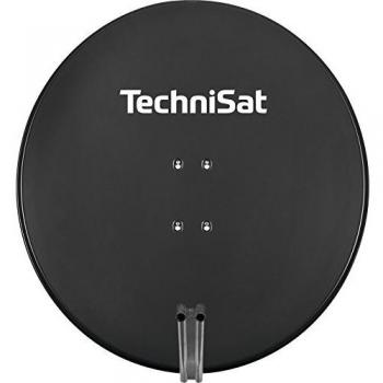 Antena Parabólica Satman 850 Plus, Diámetro 85 cm, Color Gris, con Soporte AZ/EL para LNB Universal