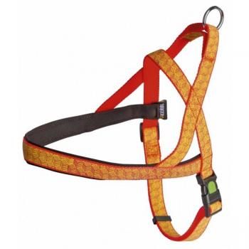 Arnés Noruego Reflectante para Perros, Ancho 25 mm, Perímetro Pectoral 80-100 cm, Ideal para Paseos Nocturnos
