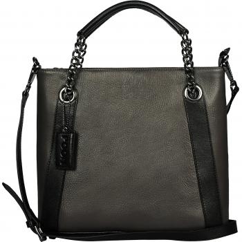 POON Switzerland Bolso asa de mano Negro / Gris