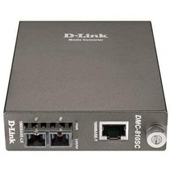 D-Link DMC-810SC 1000Base-T a 1000Base-LX Media Converter con conector SC, monomodo, hasta 10 km