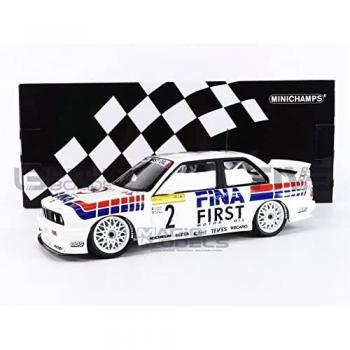 Minichamps 155922002 1:18 BMW M3-Fina Motorsport Team-Cecotto/Danner/Martin/Duez-Winner 24H Nring 1992 - Coche Coleccionable en Miniatura, Multicolor