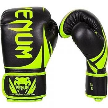 Venum Challenger 2.0 - Guantes de boxeo, color amarillo neón / negro, talla 12 oz