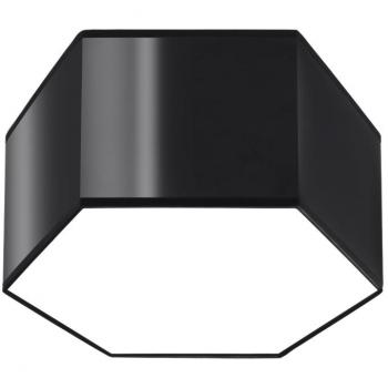 Plafón Sunde Decorativo PVC Negro 2 bombillas 15,5cm