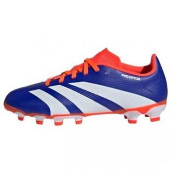 Bota Adidas Predator League MG J Royal/Naranja, Botas de Fútbol Predator League Mg, adidas Predator League J Football Boots Multi Ground, Zapatos de fútbol multiterreno Unisex Adulto, Lucid Blue/FTWR White/Solar