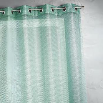 Cortina de Organza Fantasía con Efecto Red 140x260 cm Verde