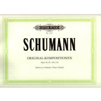 Partituras Completas Originales para Piano a 4 Manos de Schumann - Edición Peters