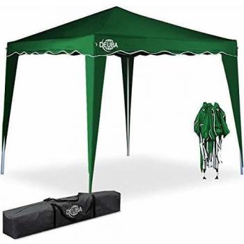 Deuba Pabellón de Jardín Capri Verde 3x3m UV50+ Pop Up Carpa Plegable Impermeable Gazebo Camping Playa