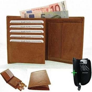 # 4491 Señor - Cartera Funda Marrón Piel Señor Dinero Bolsa