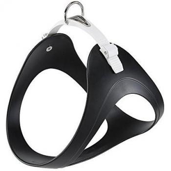 Feplast 78003617 Arnés Ergonómico de Goma Técnica para Perros Ergoflex P L, Hipoalergénico y Atóxico, Lavable, Sistema de Microrregulación, A: 53 x 61 Cm - B: 57 x 65 Cm Negro