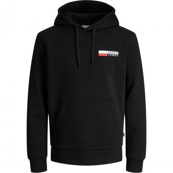 Jack & Jones Men's Jjecorp Logo Play Hoodie - Black