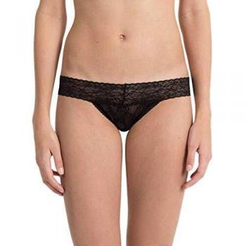Calvin Klein 000QD3620E Tanga, Negro, XS para Mujer
