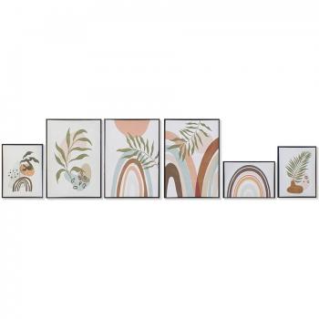 Cuadro DKD Home Decor Hoja de planta (40 x 2,8 x 60 cm)