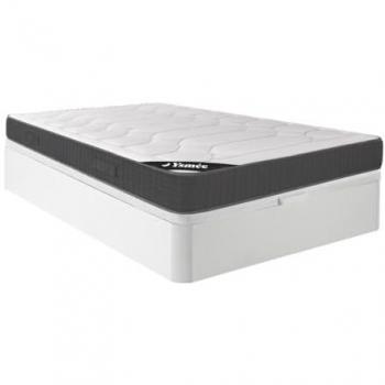Conjunto Somier Arcón Blanco + Colchón Viscoelástico de 28 cm de Espesor 140 x 190 cm - GIZEUX de YSMÉE