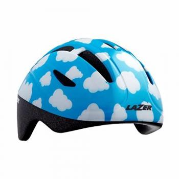 Casco de ciclismo Lazer Bob+ Clouds, Juventud Unisex, Azul y Blanco, Talla Única