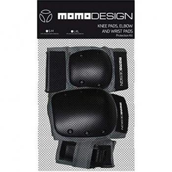 Momo Mano Rodilleras y Coderas, Negro, S/M