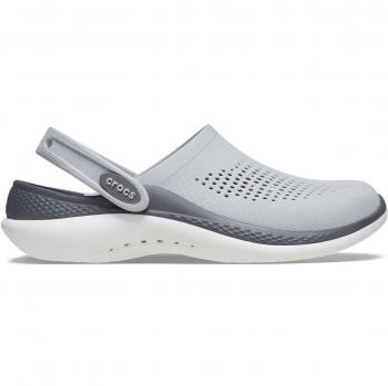 Zuecos unisex Literide 360 Clog Crocs - Calzado cómodo, ligero, con plantilla de espuma Literide, diseño transpirable y suela antideslizante en color gris