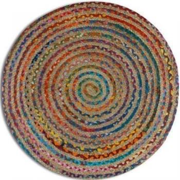 SIGNES DECORA Alfombra Mandala Multicolor 120X120