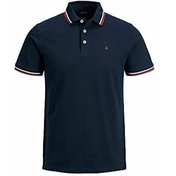 Jack & Jones Paulos Slim Fit Polo Shirt in Dark Blue for Men