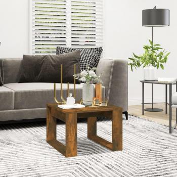 Mesa auxiliar Humo Roble 50x50x35 cm en Madera Multicapa