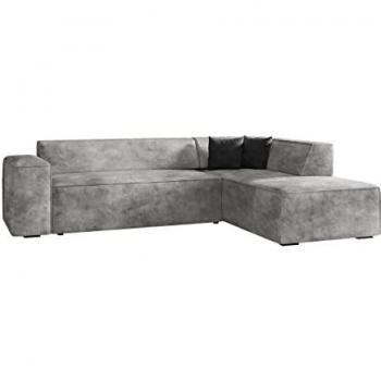 Sofá rinconero Comfivo 289 gris, 267x205x72cm