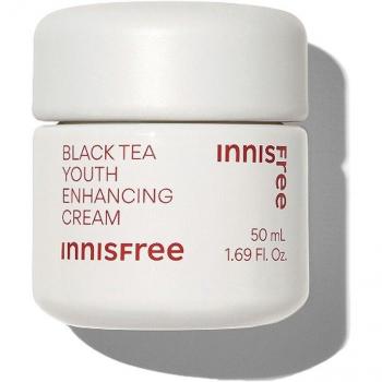 Innisfree New Black Tea Youth Cream 50 ml - Anti-Aging Moisturizer, Hydrating, Enriched with antioxidants, Suitable for all skin types, Lightweight texture, Enhances skin elasticity and radiance