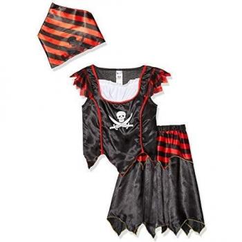 Disfraz de Pirata Calavera para Niña - Talla S