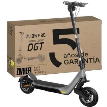 Patinete Eléctrico Plegable ZWheel ZLion Pro Thulium 1200W, 12500mAh, 45km de Autonomía, Ruedas Antipinchazo de 10, Doble F