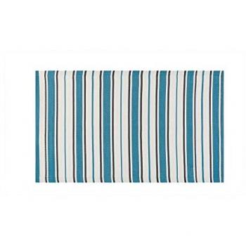 Alfombra de Exterior Milos Azul Polipropileno 90 x 150 cm - Fácil Limpieza - Estilo Artesanal