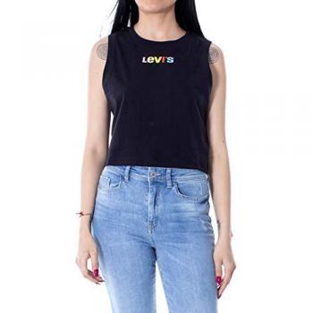 Levi's  ® Graphic Crop W Camiseta sin Mangas Text Caviar