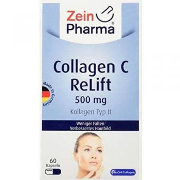 Collagen C ReLift Capsules 500 mg for Healthy Hair, Skin, and Nails - 60 Count