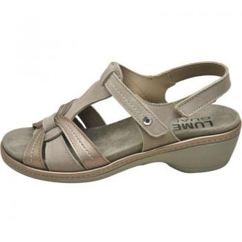 Zapatos para Plantillas Lumel modelo para mujer color oro, Sandalia Nudo Cooper 746-2166