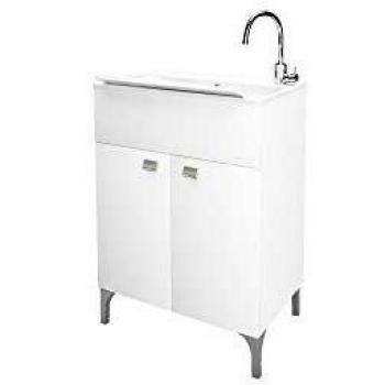 Lavatoio Sara Kit 2 Puertas Blanco Laccato 60x50 cm