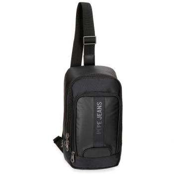 Pepe Jeans Bromley Bolso Bandolera, 35 cm, 5.67 litros, Negro