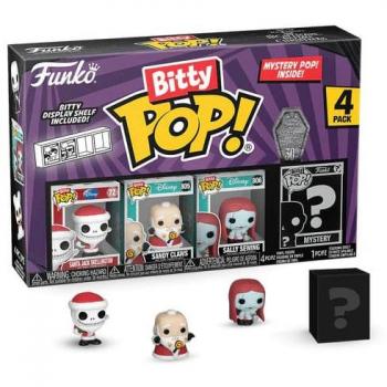 Funko Bitty Pop! The Nightmare Before Christmas: Santa Jack, Sandy Claws & Sally Sewing 4-Pack